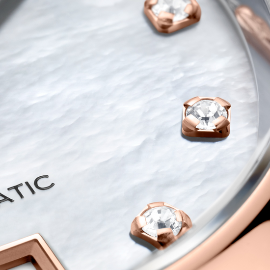 TAG Heuer Carrera Calibre 9 Date, Stainless Steel and 18k Rose Gold set with Diamonds, 29mm, WBN2450.BD0569