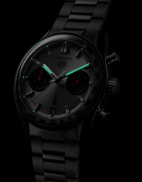 TAG Heuer Carrera Chronograph “Panda” Glassbox, Stainless Steel, 39mm, CBS2216.BA0041