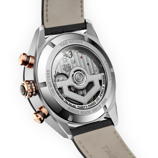 TAG Heuer Carrera Chronograph, Stainless Steel, 18k Rose Gold and Ceramic, 44mm, CBN2A5A.FC6481