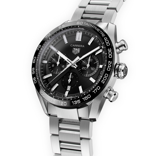 TAG Heuer Carrera Chronograph, Stainless Steel and Ceramic, 44mm, CBN2A1B.BA0643