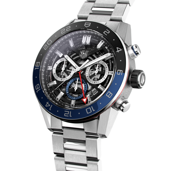 TAG Heuer Carrera Chronograph Twin-Time, Stainless Steel and Ceramic, 45mm, CBG2A1Z.BA0658