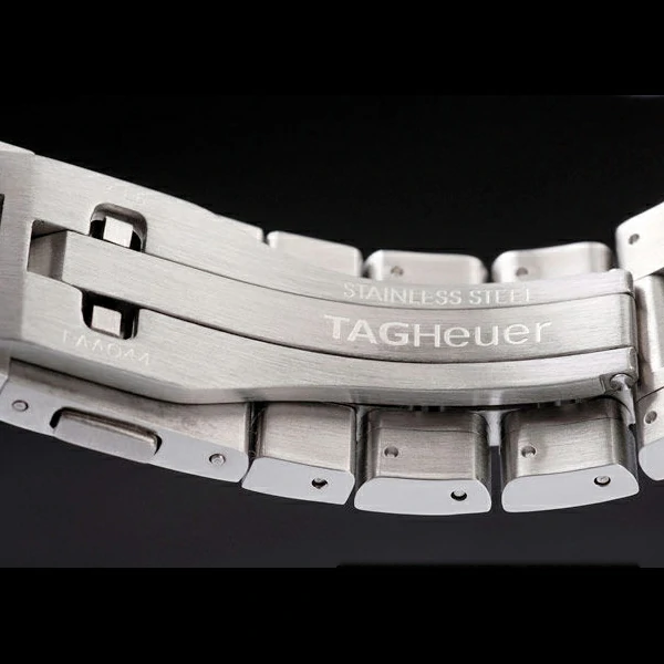 Tag Heuer Carrera Tachymeter Bezel Stainless Steel Checkered Brown Dial new58081