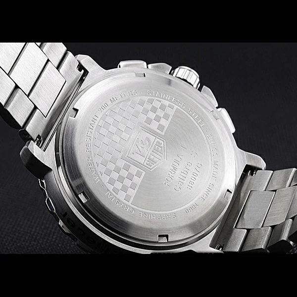 Tag Heuer Formula 1 Chronograph Black Dial Black Bezel Stainless Steel Band Red Numerals new60305