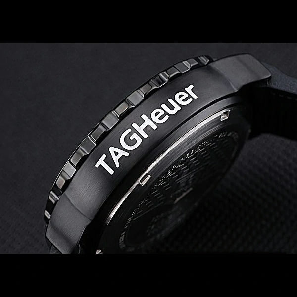 Tag Heuer Formula 1 Chronograph Black Dial Black Bezel White Numerals new60303