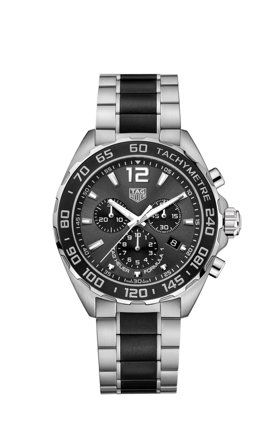 TAG Heuer Formula 1 Chronograph, Stainless Steel, Ceramic, 43mm, CAZ1011.BA0843