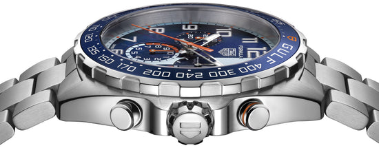 TAG Heuer Formula 1 Chronograph x Gulf, Stainless Steel, 43mm, CAZ101AT.BA0842