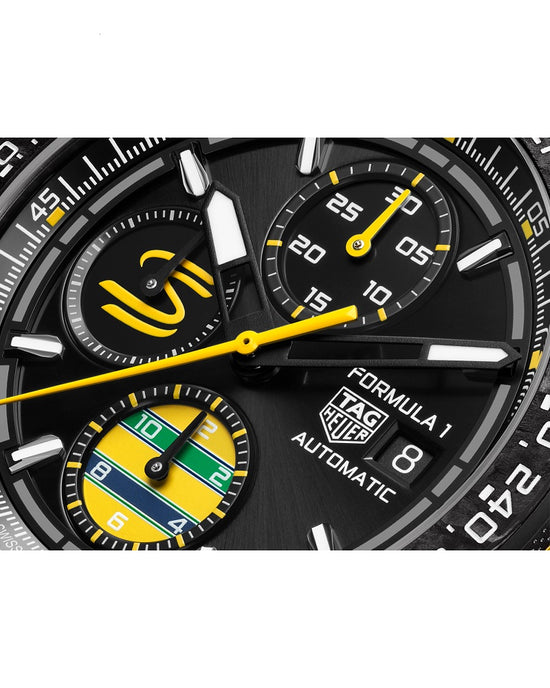 TAG Heuer Formula 1 Chronograph x Senna Special Edition, Titanium, 44mm, CBZ2081.FT8092