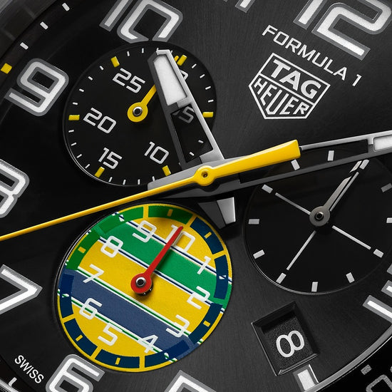 TAG Heuer Formula 1 Chronograph x Senna, Stainless Steel, 43mm, CAZ101AX.BA0637