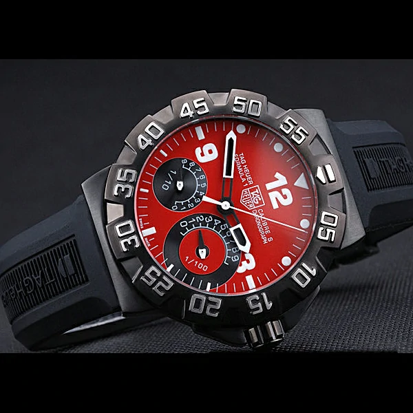 Tag Heuer Formula One Calibre S Red Dial Rubber Bracelet new60179