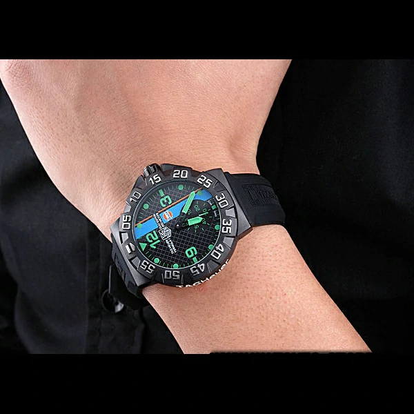 Tag Heuer Formula One Grande Date Black And Green Dial Rubber Bracelet new60177