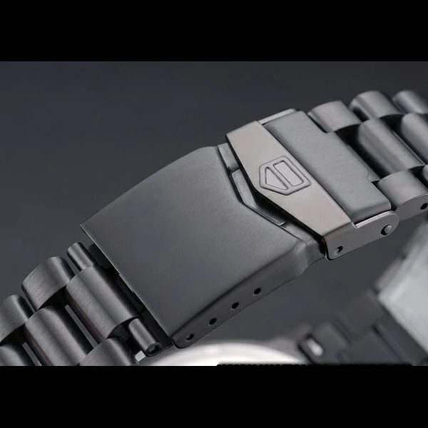 Tag Heuer Formula One Grande Date Black Dial Blue Numerals Ion Plated Steinless Steel Bracelet new60188