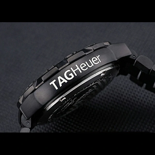 Tag Heuer Formula One Grande Date Black Dial Red Numerals Ion Plated Steinless Steel Bracelet new60192