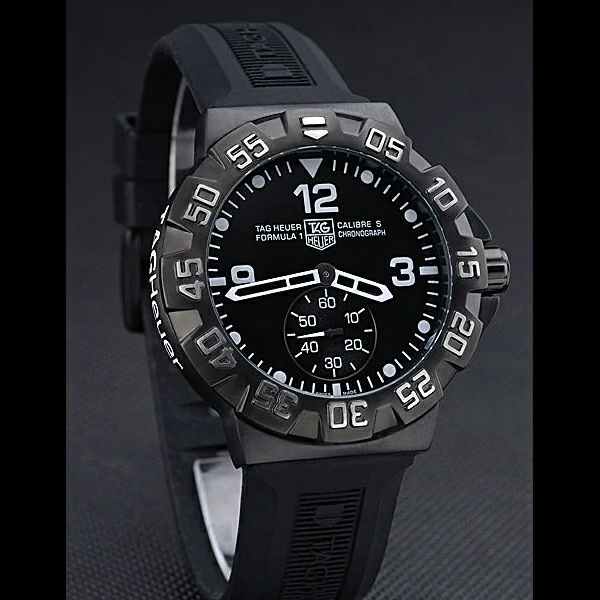 Tag Heuer Formula One Grande Date Black Dial Rubber Bracelet new60171