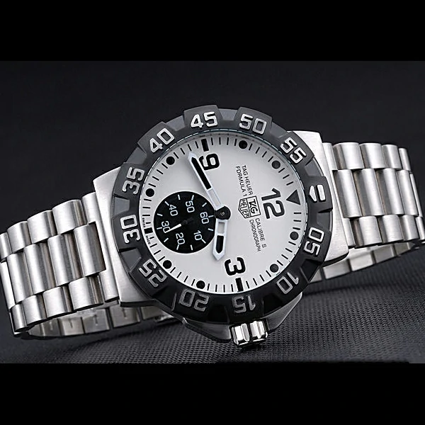 Tag Heuer Formula One Grande Date White Dial Stainless Steel Bracelet new60181