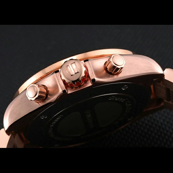 Tag Heuer Grand Carrera Rose Gold Bracelet Black Dial new59431