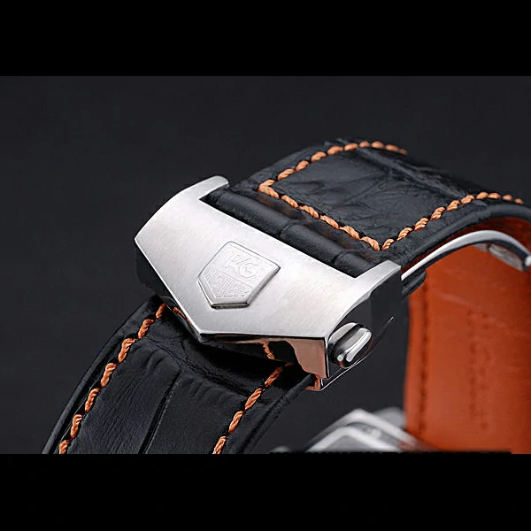 Tag Heuer Monaco 24 Calibre 36 Chronograph Gold And Beige Dial Black Leather Strap new60170