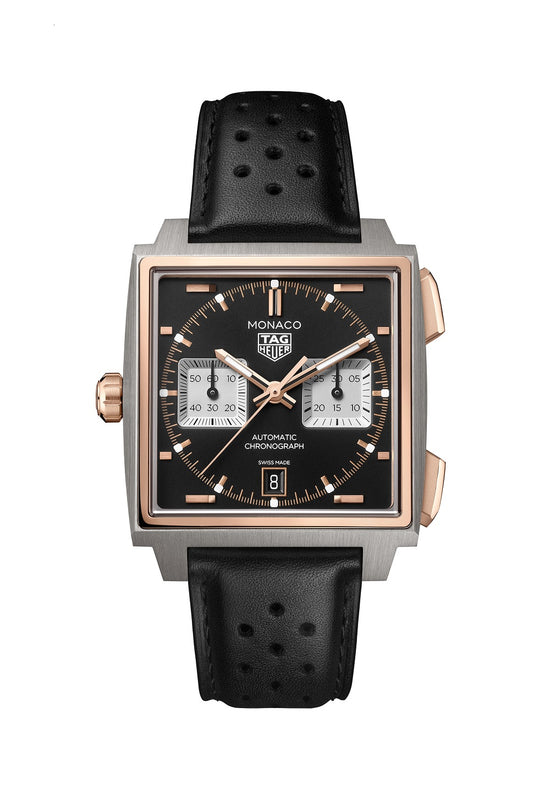 TAG Heuer Monaco Chronograph Automatic 39mm Titanium and 18k 5N Rose Gold, CDW2150.FC8360