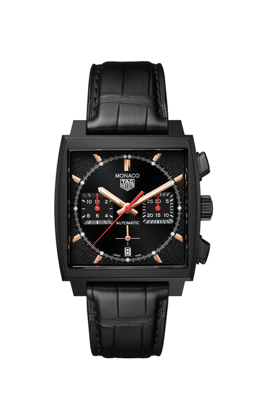 TAG Heuer Monaco Chronograph Automatic, Black DLC Titanium, 39mm, CBL2180.FC6497