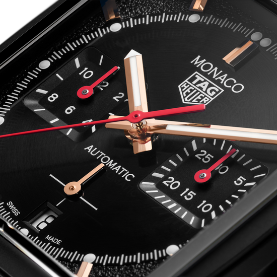 TAG Heuer Monaco Chronograph Automatic, Black DLC Titanium, 39mm, CBL2180.FC6497