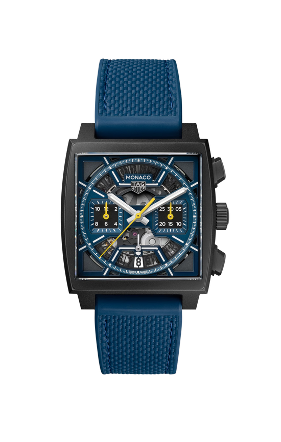 TAG Heuer Monaco Chronograph Skeleton, Black DLC Titanium, Automatic, 39mm, CBL2188.FT6261