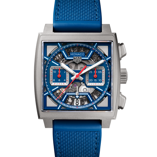 TAG Heuer Monaco Chronograph Skeleton, Titanium, Automatic, 39mm, CBL2182.FT6235