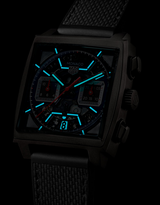 TAG Heuer Monaco Chronograph Skeleton, Titanium, Automatic, 39mm, CBL2183.FT6236