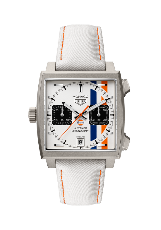 TAG Heuer Monaco Chronograph x Gulf Automatic, Titanium, 39mm, CAW218G.EB0393