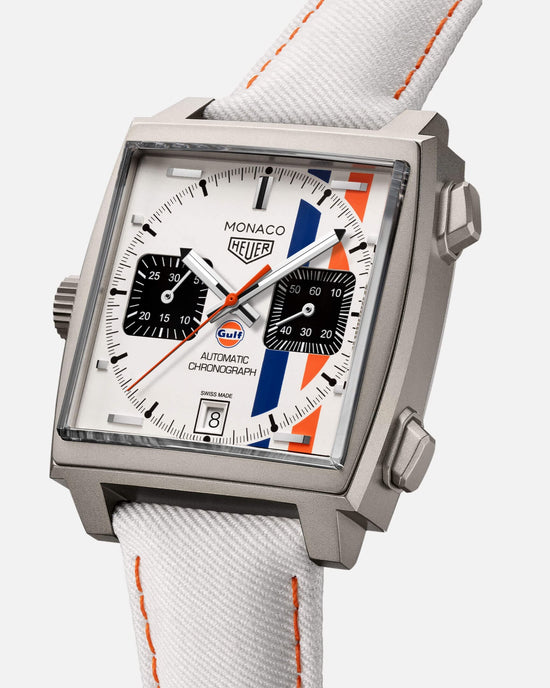 TAG Heuer Monaco Chronograph x Gulf Automatic, Titanium, 39mm, CAW218G.EB0393