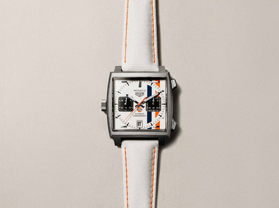 TAG Heuer Monaco Chronograph x Gulf Automatic, Titanium, 39mm, CAW218G.EB0393