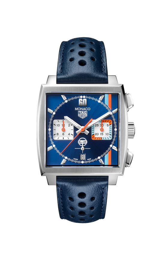 TAG Heuer Monaco Gulf, Chronograph Automatic, Stainless Steel, 39mm, CBL2115.FC6494