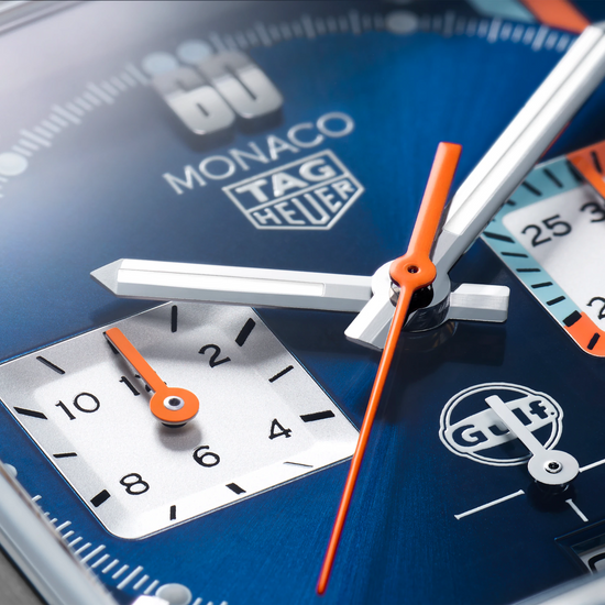 TAG Heuer Monaco Gulf, Chronograph Automatic, Stainless Steel, 39mm, CBL2115.FC6494