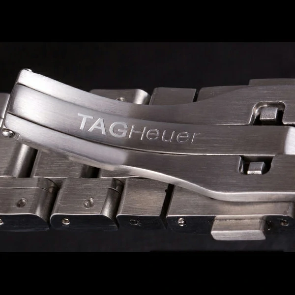 Tag Heuer SLR Polished Stainless Steel Case Black Dial Stainless Steel Strap new58255