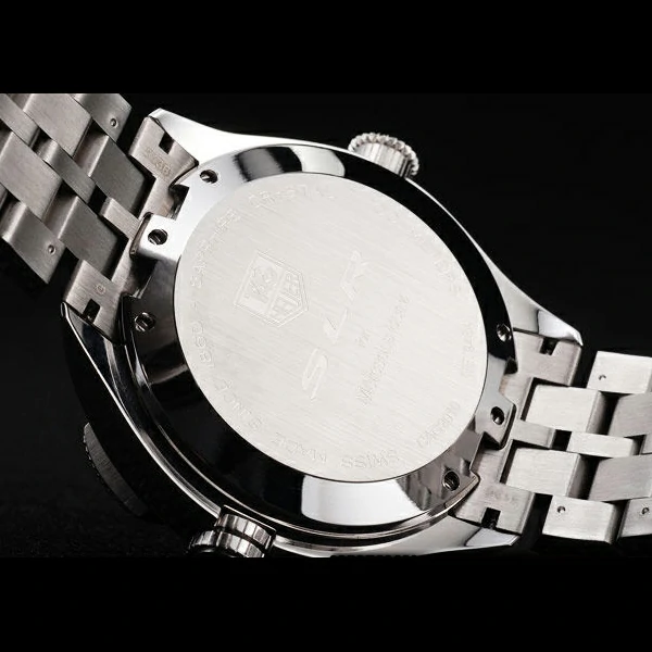 Tag Heuer SLR Tachymeter Bezel Stainless Steel Black Dial new58083