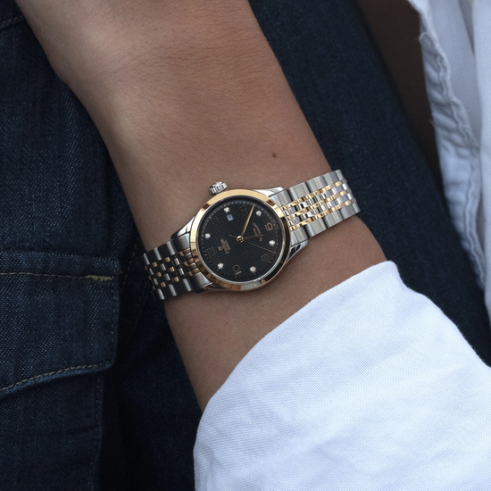 Tudor Replica Watch 1926, Stainless Steel and 18k Rose Gold with Diamond-set, 28mm, M91351-0004