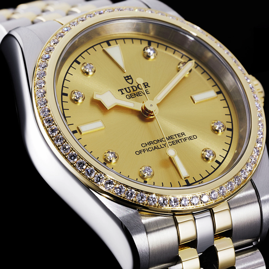 Tudor Replica Watch Black Bay 36 S &G, 316L Stainless Steel, 18k Yellow Gold and Diamonds, M79653-0007