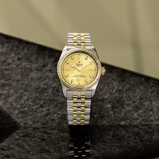 Tudor Replica Watch Black Bay 36 S &G, 316L Stainless Steel, 18k Yellow Gold and Diamonds, M79653-0007