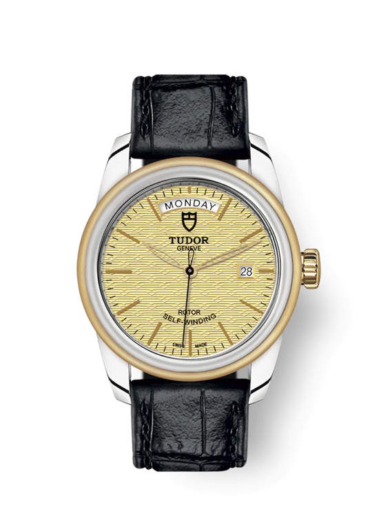 Tudor Replica Watch Glamour Date+Day, Stainless Steel and 18k Yellow Gold, 39mm, M56003-0010