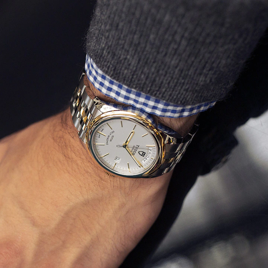 Tudor Replica Watch Glamour Date+Day, Stainless Steel and 18k Yellow Gold, 39mm, M56003-0112