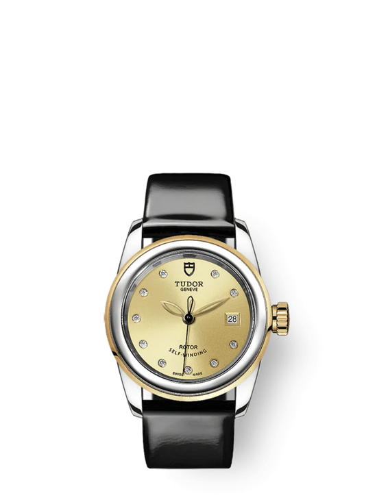 Tudor Replica Watch Glamour Date, Stainless Steel and 18k Yellow Gold with Diamond-set, 26mm, M51003-0019