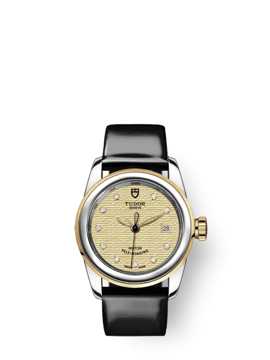 Tudor Replica Watch Glamour Date, Stainless Steel and 18k Yellow Gold with Diamond-set, 26mm, M51003-0021