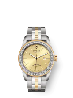 Tudor Replica Watch Glamour Date, Stainless Steel and 18k Yellow Gold with Diamond-set, 31mm, M53023-0020