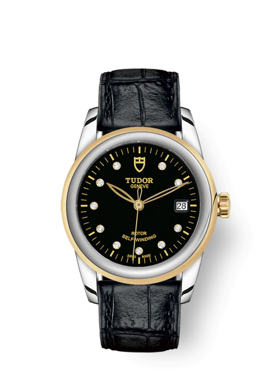 Tudor Replica Watch Glamour Date, Stainless Steel and 18k Yellow Gold with Diamond-set, 36mm, M55003-0037