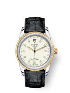 Tudor Replica Watch Glamour Date, Stainless Steel and 18k Yellow Gold with Diamond-set, 36mm, M55003-0095