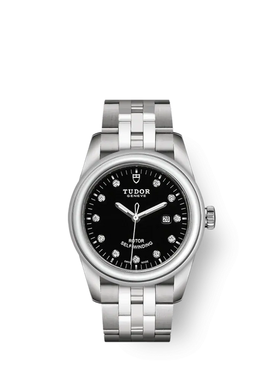 Tudor Replica Watch Glamour Date, Stainless Steel and Diamond-set, 31mm, M53000-0001