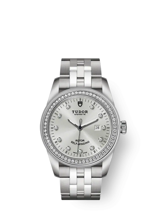 Tudor Replica Watch Glamour Date, Stainless Steel and Diamond-set, 31mm, M53020-0003