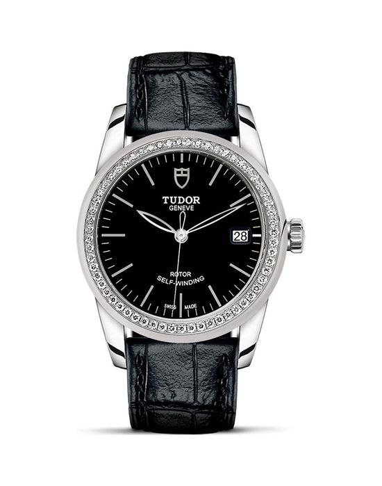 Tudor Replica Watch Glamour Date, Stainless Steel and Diamond-set bezel, 36mm, M55020-0052