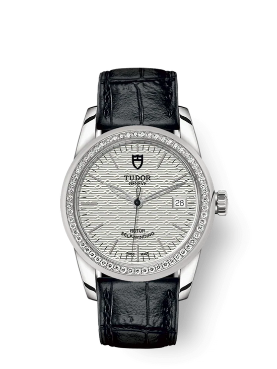 Tudor Replica Watch Glamour Date, Stainless Steel and Diamond-set bezel, 36mm, M55020-0059