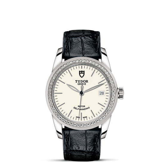 Tudor Replica Watch Glamour Date, Stainless Steel and Diamond-set bezel, 36mm, M55020-0099