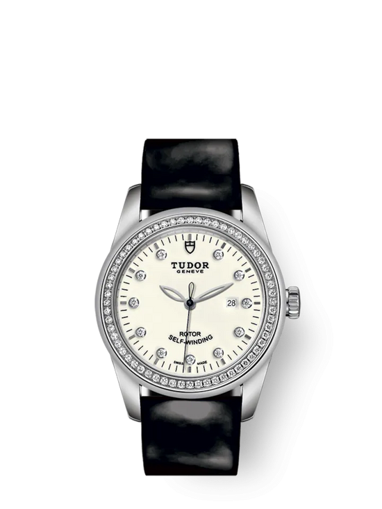 Tudor Replica Watch Glamour Date, Stainless Steel and Diamond-set with Diamond-set bezel, 31mm, M53020-0086