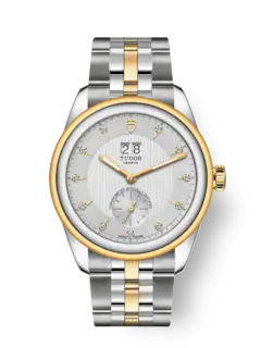 Tudor Replica Watch Glamour Double Date, Stainless Steel and 18k Yellow Gold with Diamond-set, 42mm, M57103-0005